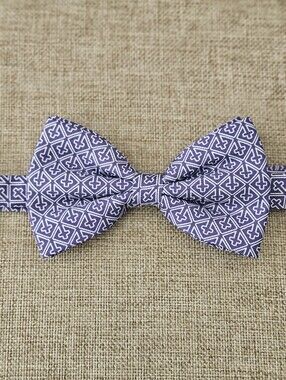 Purple Cross Men's Bow Tie